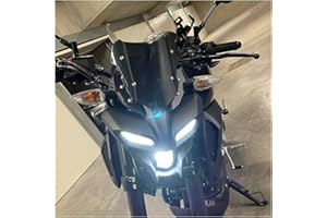 allroundsupplier Accessoires Moto pour MT-15 MT15 2019 2020 2021 2022 MT-125 MT125 MT 15 125 Pare-Brise déflecteur Pare-Brise (Fumée Noire)