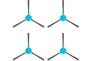MIRTUX Kit de 4 cepillos Laterales para Conga 1290, 1390, 1490 y 1590. Pack de Accesorios de Recambio para Robots aspiradora Conga con cepillos Laterales