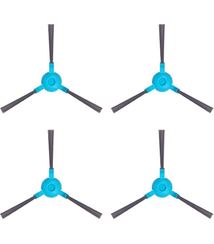 YanBan 10 Spazzole Laterali Di Ricambio Per Robot Aspirapolvere Cecotec Conga 1090, 1790 Excellence, Titanium, Vital