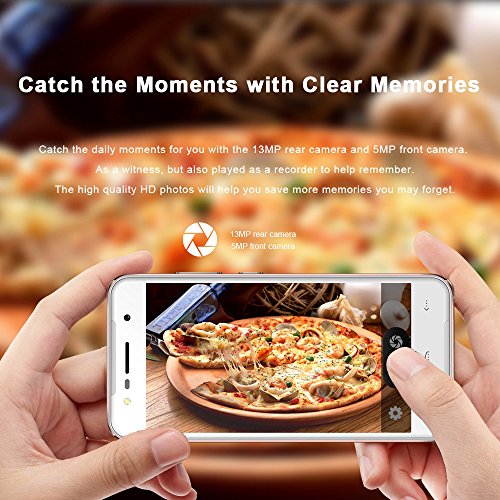 HOMTOM HT37 Smartphone 3G, 5.0 Inch HD, MTK6580 Quad-core CPU 1.3GHz, Android 6.0, 2GB RAM + 16GB ROM, 8.0MP+2.0MP Camera, 3000mAh, Doppia SIM - Argento