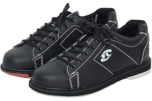SDEQA Chaussures de Bowling pour Hommes Baskets de Bowling en Cuir à Lacets