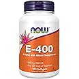 Now Foods, E-400, D-Alpha-Tocopherol with Selenium, 268mg Vitamin E, High-Dose, 100 Softgels, Gluten-Free