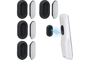 TSJLIKI Magnetyczny uchwyt na pilota zdalnego sterowania, 4 sztuki, samoprzylepny tył ścienny, pilot zdalnego sterowania do telewizora, wentylatora, klimatyzacji, czarny