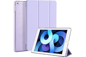 4UBonLife Coque pour iPad 6ème/5ème génération 9,7 Pouces 2017/2018, Étui de Protection Léger Coque Arrière en PC Rigide Translucide Givré pour Apple iPad 6/5 Gen, Violet Clair