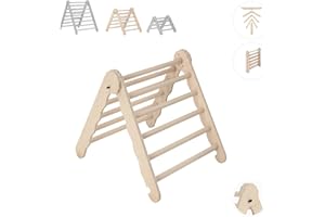 ‎MAMOI MAMOI® Klettergerüst Indoor – Kletterdreieck aus Holz. Kletterturm, Kletterbogen, Klettergerüst. Montessori Spielzeug aus Naturmaterialien
