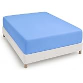 Degrees Home Collection - Fitted Sheet 90 x 190 x 33 cm - Polyester Microfibre, Oeko Tex Quality, Toxic Free, Super Soft - Bl