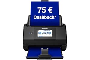 ‎EPSON Epson WorkForce ES-580W Scanner, Dokumentenscanner (scannt ohne PC, 35 Seiten bzw. 70 Bildern pro Minute, bis DIN A4, beidseitiger Scan in einem Durchgang, automatische Ausrichtung) One size