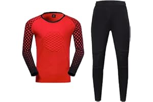 AIGOUT Maglie e pantaloni da portiere da calcio per bambini e ragazzi