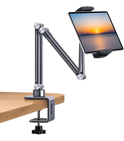 KU XIU Magnetisch iPad Pro 11 Ständer, Faltbarer Arm Tablet Halterung für Arbeiten und Zeichnen