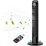 WOWDSGN Ventilatore a Torre Silenzioso con Telecomando e Timer 15 Ore - Ventilatore Colonna Oscillante 90 Tower Fan Digitale 