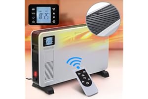 Heidenfeld Konvektor Heizung elektrisch EK100 | 𝟑 𝐉𝐀𝐇𝐑𝐄 𝐆𝐀𝐑𝐀𝐍𝐓𝐈𝐄 - 2300 Watt - Fernbedienung - Heizkörper - Elektroheizung - Standheizung - Wandheizung - Wandkonvektor - Bis 𝟒𝟎 m²