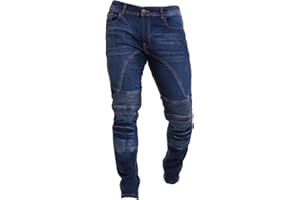 Rider Protec® Mens Motorcycle Jeans Denim Pants Motorbike Trousers Biker Jeans Stretch Aramid Protection Lining