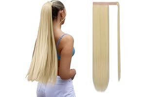 Sofeiyan Lunghi Coda di Cavallo Extensions Lisci Wrap Around Capelli Estensione Sintetici Naturali Ponytail Extension Parrucchino Clip Posticci per Capelli Donna 70 cm-150 g