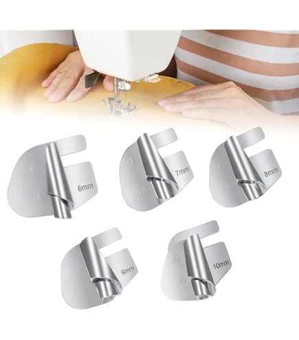 Kit 4 Piedini Per Orlo Arrotolato In Acciaio Inox – Per Macchina Da Cucire – Larghezze Regolabili 3-6 Mm – Accessorio Per Orli Su Jeans, Pantaloni E Tessuti - 6