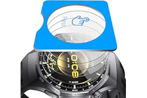 Euukzzea 4 Piezas Protector de Pantalla para Huawei Watch GT 6 41mm Cristal Templado, Con marco de posicionamiento, 2.5D HD Cobertura Completa Vidrio Templado, Sin Burbujas Screen Protector