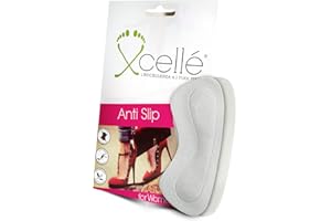 Xcellé Coppia Salvacalze Cuscinetto in Gel Imbottito Adesivo per Tallone antiscivolo protezione da vesciche e sfregamenti per scarpe da donna e uomo