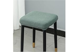 moismk Hocker Bezug Quadratisch Hockerbezug Stretch Schutzbezug Waschbar Pflegeleicht Stretch Stuhlbezug Stuhlhusse für Stuhl Barhocker(#11)