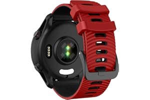 MYSNBKN Pasek do zegarka Garmin Forerunner 265, Forerunner 255, Vivoactive 4, Venu 3, Venu 2, 22 mm, zapasowy pasek, miękki silikon