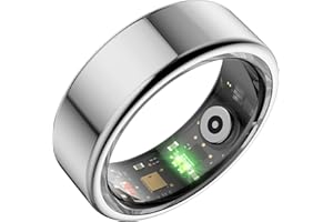findtime Smart Ring Fitness Ring Tracker Smartringe für Herren Damen IP68 Wasserdicht Tracking Ring mit Schrittzähler Kalorien Herzfrequenz Schlaftracker Android iOS