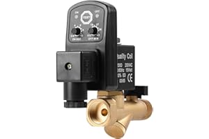 AILAO Vanne de vidange automatique G1/2 DN15 Vanne de vidange temporisée électronique automatique pour la gestion des condensats du compresseur d'air(AC230V)