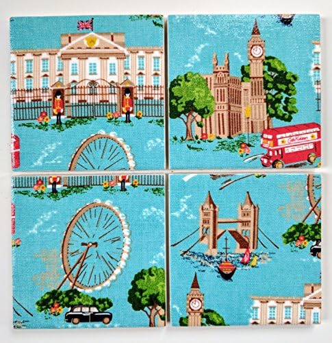 Ceramic Coasters in Cath Kidston London Blue