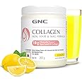 GNC Marine Collagen I India's Only 10g Clinically Proven Collagen (200g) I For Radiant & Youthful Skin | Reduces Fine Lines & Wrinkles | Added Hyaluronic Acid | Biotin & Vitamin C | Lemon Flavour - Powder