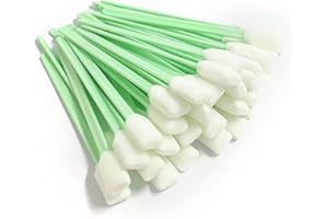 ZWZNBL 40 sztuk piankowych patyczków higienicznych do czyszczenia aparatu, obiektywu, drukarki atramentowej, 12,8 x 0,14 x 0,075 cm