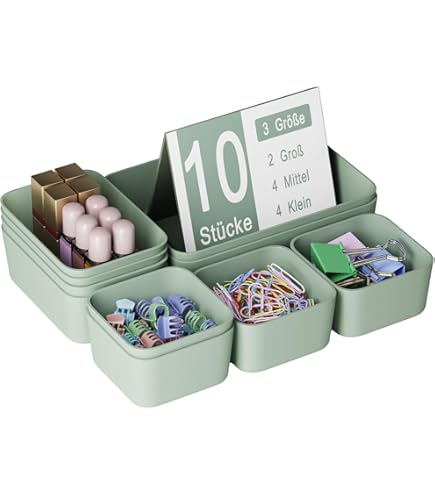 YTOPRO 7-teiliger Schubladen Organizer - 4 Größen Für Küche & Schminktisch