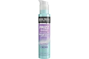 JOHN FRIEDA - Crema Frizz-Ease 100 ml, Combate el Encrespamiento y el Cabello Fino, Acabado Brillante y Sedoso, Antiencrespamiento, Suaviza el Cabello, Facilita el Peinado, Fórmula Ligera