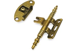 BricoShopping Paar Antike Scharniere für Holzmöbel und Schränke im Klassischen Stil - Wohnzimmer oder Schlafzimmer Arte Povera - Schwere Scharniere (BS0186, Gold)