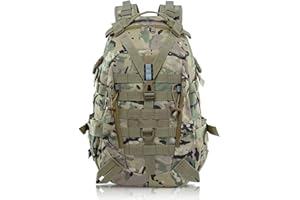 aiGear 25L Zaino Tattico | Militare Grande Capacità Zaino | Impermeabile Borsone da Viaggio per Uomo/Donna | per Sport all'aperto Trekking Escursioni Pesca Palestra Camping