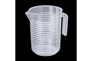 YC KITCHEN Caraffa Graduata in Plastica 1L, polipropilene BPA Free, infrangibile e lavabile in lavastoviglie, Per Acqua e Liquidi Alimentari