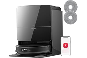 roborock Saros 10R Set Robot Aspirapolvere, 7,98 cm, Antigroviglio, Telaio AdaptiLift, Rimozione Automatica dei Moci, Pulizia degli Angoli e dei Bordi, Stazione Multifunzionale 4.0, Hello Rocky