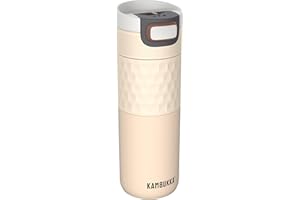 Kambukka Etna Grip kubek termiczny 500 ml Barely Beige – szczelny, stal nierdzewna 18/8, nakrętka 3-w-1 Snapclean, ciepło 9 h/zimno 18 h