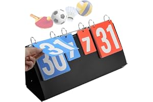 Resultattavla, sportresultattavla bärbar 4-siffrigt poängtavla bordsskiva poäng flipper poängräknare för bordtennis basket sport tävling