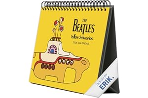 Grupo Erik Desk Calendar 2026 - The Beatles Calendar 2026 Month To View | Monthly Desk Planner, Desktop Gifts Under 10 Pounds | The Beatles Gifts For Friends