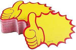hocadon 120Pz Etiqueta de Venta de Papel 8x11cm Etiquetas de Precio de Venta Caracteres de Starburst Fluorescentes Para Su Uso en Supermercados Tiendas Tiendas Minoristas Garajes