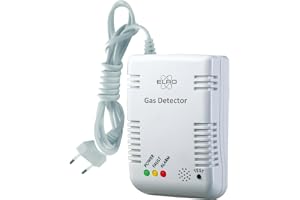 ELRO FG6000P Gasvarnare – För Naturgas och Gasol – 85 dB Larm – EN50194 Certifierad