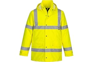 Portwest S460 Giacca Da Traffico Invernale Impermeabile Confortevole Ad Alta Visibilità Gialla, L