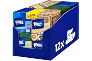 Tempo Fazzoletti Box - 3 Veli - 12 Confezioni da 60 fazzoletti