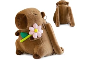 KBIBCK Capybara Mochilas, Mochila De Peluche Capybara, Mochila Lindo Capibara Animal, Mochilas Capibara, Cartoon Backpack Kids, para Escolarizar, Viajar, Acampar