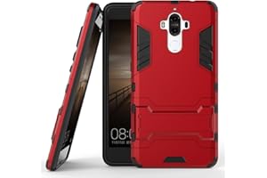 Carcasa Huawei Mate 9, MHHQ 2 en 1, nueva armadura, estilo resistente, híbrido, doble capa, armadura Defender TPU + PC Hard Coques Case Cover con Kickstand Support [antigolpes caja] para Huawei Mate 9