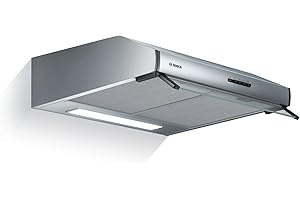 Bosch DUL63CC50 Serie 4 Unterbauhaube, 60 cm breit, Um- & Abluft, LED-Beleuchtung gleichmäßige Ausleuchtung, Drucktastenschalter, 3 Leistungsstufen, Metallfettfilter spülmaschinengeeignet, Edelstahl