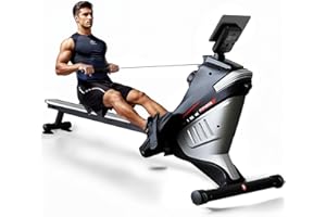 ‎ISE ISE Rudergerät für Zuhause,Magnetisches Rudergeräte mit APP & LCD-Display & 8 Widerstandsstufen, Leises Magnetisches Rudergerät,Leises Heimrudergerät für Cardio-Training,Indoor-Gerät für das Home-Gym