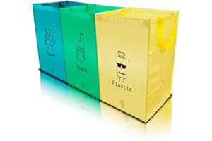 NYIKA - Sacchi Raccolta Differenziata - Borse Raccolta Differenziata - Pattumiere Raccolta Differenziata - Differenziata 3 Contenitori