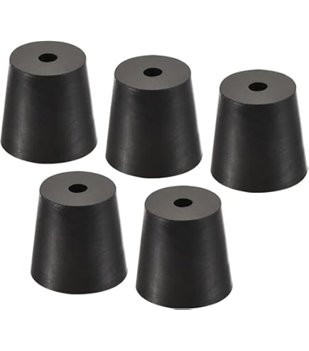 YOKIVE Gummistopfen Set - 10 Stück Konische Stopfen 23-27mm Für Labor & Industrie