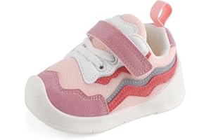 LACOFIA Zapatillas Bebé Zapatos Primeros Pasos Bebé Niño Calzado de Deporte Infantil con Suela Goma Antideslizante