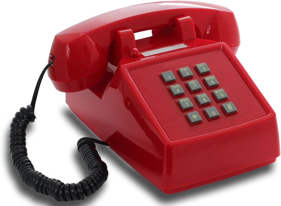 Opis PushMeFon Cable: Teléfonos Antiguos Vintage/Telefono Antiguo/TeléFono Antiguo/Teléfono Retro/Telefono Fijo Antiguo/Telefono Retro Vintage/Teléfono Fijo Antiguo Rojo