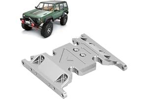 Dilwe RC Gearbox Mount, Aluminum Alloy Gearbox Mount Transmission Holder 1/10 RC Car Accessory Compatible for Axial SCX10 II 90046 90047 90075(Titanium)