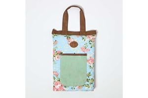 HOMESCAPES Repose Genoux de Jardinage à Motif Roses, Coussin de Jardinage avec Poche